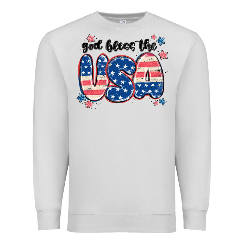 God Bless America Premium Sweatshirt by MaliasSmallBusiness | Teevron