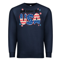 Navy god bless america Premium Sweatshirt - MaliasSmallBusiness