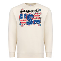 Sandshell god bless america Premium Sweatshirt - MaliasSmallBusiness