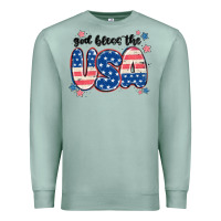 Seafoam god bless america Premium Sweatshirt - MaliasSmallBusiness