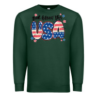 Sports Green god bless america Premium Sweatshirt - MaliasSmallBusiness