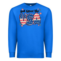 True Royal god bless america Premium Sweatshirt - MaliasSmallBusiness