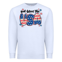 White god bless america Premium Sweatshirt - MaliasSmallBusiness