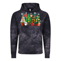 Cloud Black christmas trees with baseball Vintage Hoodie - Zillion Design Studio