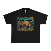 Black stay wild aztec bison Urban Heavy Tee - RanaPortraitStore