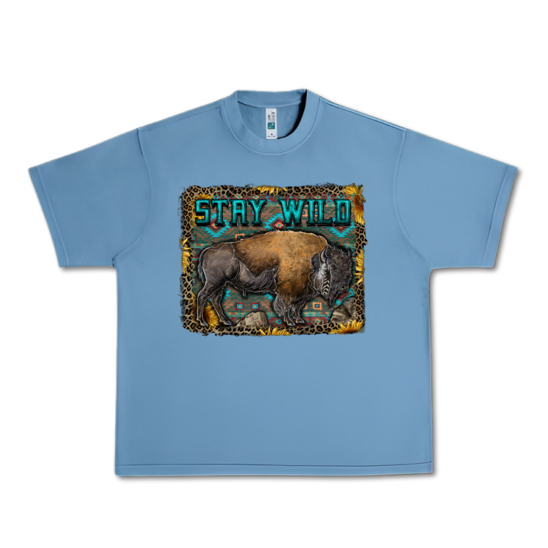 Stay Wild Aztec Bison Urban Heavy Tee by RanaPortraitStore | Teevron