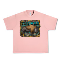 Salmon stay wild aztec bison Urban Heavy Tee - RanaPortraitStore