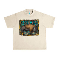 Sandshell stay wild aztec bison Urban Heavy Tee - RanaPortraitStore