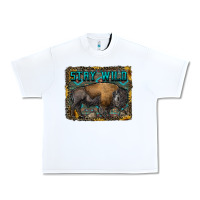 White stay wild aztec bison Urban Heavy Tee - RanaPortraitStore