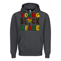 Smoke young black and free Zipper Hoodie - Artiststas