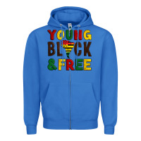 True Royal young black and free Zipper Hoodie - Artiststas