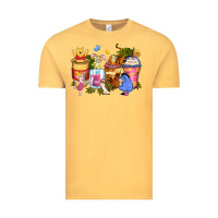 Vintage Mustard cartoon characters coffee cups Vintage Tee - Zillion Design Studio
