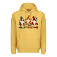 Antique Gold Happy Hallothanksmas Premium Hoodie - MaliasSmallBusiness