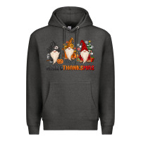 Charcoal Heather Happy Hallothanksmas Premium Hoodie - MaliasSmallBusiness