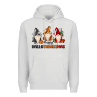 Dove Grey Happy Hallothanksmas Premium Hoodie - MaliasSmallBusiness