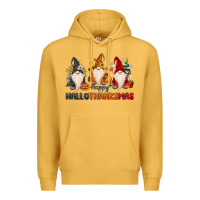 Mustard Happy Hallothanksmas Premium Hoodie - MaliasSmallBusiness