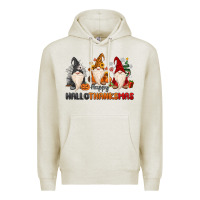 Oatmeal Heather Happy Hallothanksmas Premium Hoodie - MaliasSmallBusiness