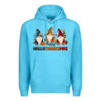 Ocean Blue Happy Hallothanksmas Premium Hoodie - MaliasSmallBusiness