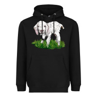 Black Baby Angora Goat Heavyweight Hoodie - LillyAllenDesigns