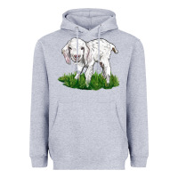 Heather Grey Baby Angora Goat Heavyweight Hoodie - LillyAllenDesigns