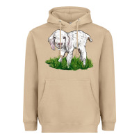 Mushroom Baby Angora Goat Heavyweight Hoodie - LillyAllenDesigns