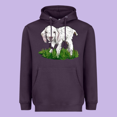 Baby Angora Goat Heavyweight Hoodie Designed By Lillyallendesigns