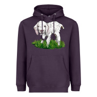 Plum Baby Angora Goat Heavyweight Hoodie - LillyAllenDesigns