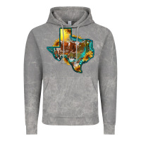 Cloud Rock Western Texas Map With Longhorn Bull Vintage Hoodie - RanaPortraitStore
