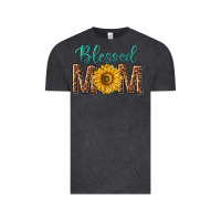 Vintage Black western blessed mom with sunflower Vintage Tee - texasbilliewilder