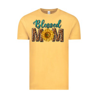 Vintage Mustard western blessed mom with sunflower Vintage Tee - texasbilliewilder
