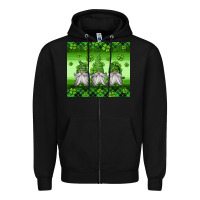 Black st patricks gnomes Zipper Hoodie - Jasminsmagicworld