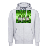 Heather Grey st patricks gnomes Zipper Hoodie - Jasminsmagicworld