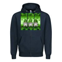 Navy st patricks gnomes Zipper Hoodie - Jasminsmagicworld