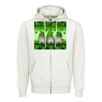 Oatmeal Heather st patricks gnomes Zipper Hoodie - Jasminsmagicworld