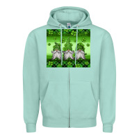 Seafoam st patricks gnomes Zipper Hoodie - Jasminsmagicworld