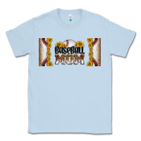 Dusty Blue leopard baseball mom 16oz libbey glass Classic Tee - HRA Design Shop