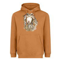 Meerkat Angora Goat Face Heavyweight Hoodie - LillyAllenDesigns