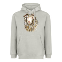 Moon Dust Angora Goat Face Heavyweight Hoodie - LillyAllenDesigns