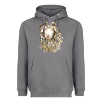 Storm Angora Goat Face Heavyweight Hoodie - LillyAllenDesigns