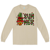 Mushroom summer vibes Long Sleeve Tee - CowhideDigitalArt