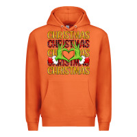 Carrot christmas grinch heart hands Premium Hoodie - MaliasSmallBusiness