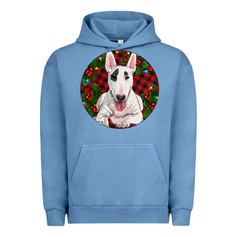 Christmas Bull Terrier Urban Hoodie by RanaPortraitStore | Teevron
