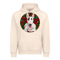 Sandshell Christmas Bull Terrier Urban Hoodie - RanaPortraitStore