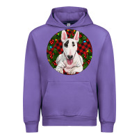 Tulip Christmas Bull Terrier Urban Hoodie - RanaPortraitStore