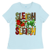 Baby Blue sleigh girl sleigh Ladies Tee - AdoDesignShop