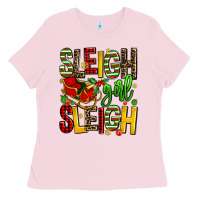 Bubblegum Pink sleigh girl sleigh Ladies Tee - AdoDesignShop