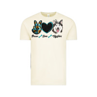 Vintage Arctic peace love huskies Vintage Tee - RanaPortraitStore