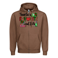 Chestnut santa's favorite nail tech Zipper Hoodie - AdoDesignShop