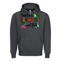 Smoke santa's favorite nail tech Zipper Hoodie - AdoDesignShop