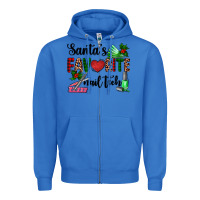 True Royal santa's favorite nail tech Zipper Hoodie - AdoDesignShop
